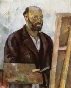 Paul Cezanne Self-Portrait with a Palette oil painting reproduction